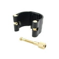 thumbnail image 3 of Ligature Fastener for Alto Sax Saxophone Rubber Mouthpiece Artificial Leather Compact Durable, 3 of 7