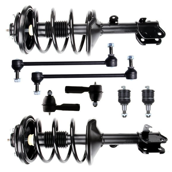 ECCPP Front Strut Spring Assembly, Stabilizer Bar Link, Tie Rod End, Ball Joint Fit for 1999 2000 2001 2002 2003 2004 for Honda Odyssey Set of 8