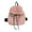 Pink, variant on Small Faux Rabbit Fur Backpack, Drawstring Plush Shoulder Bag, Soft Fluffy Casual Backpack for Women