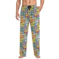 thumbnail image 4 of Monsters Doodle Men's Pajama Pants with Pocket Lounge Pants Pajama Sleep Pant Pj Comfortable, 4 of 7