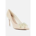 thumbnail image 3 of Encon Pearl Embellished Micro Suede Pumps, 3 of 11