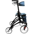 thumbnail image 3 of KMINA PRO - Tall Rollator Walker with Seat for Tall People (User Height 5'7" to 6'6" Approx.), Folding Rollators for Tall People, 3 of 7