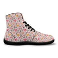 thumbnail image 4 of Womens High Top Sneakers PU Leather Running Shoes Non Slip Walking Athletic Tennis Shoes for Women Ankle Boots, 4 of 8
