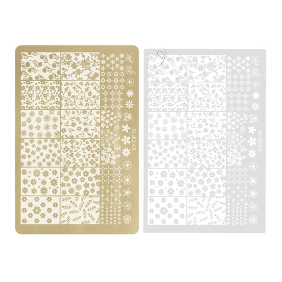 Nails Art Images Stamping Template Flower Lace Designs Nails Polish Stamps Manicures Stencils for Home and Salon Use