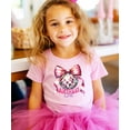 thumbnail image 2 of Birthday Girl Coquette Disco Ball Shirt for Girls Trendy Pink Bow Party Theme T-Shirt for Kids Pink Shirt Youth Medium, 2 of 5
