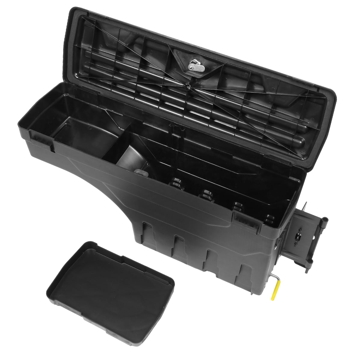 DNA Motoring ZTL-Y-0101 For 2002 to 2018 Dodge Ram 1500 2500 3500 Truck Bed Right Passenger Side Wheel Well Storage Case Tool Box w/Lock+Key 03 04 05 06 07