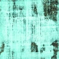 thumbnail image 1 of Ahgly Company Indoor Square Oriental Turquoise Blue Modern Area Rugs, 6' Square, 1 of 4