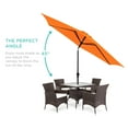 thumbnail image 3 of Best Choice Products 10ft Outdoor Steel Market Patio Umbrella w/ Crank, Tilt Push Button, 6 Ribs - Orange, 3 of 8