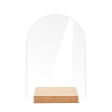 Acrylic Display Stand Flower Pedestal with Square Bases Clear - Durable ...