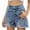 Blue, variant on NAFUU Womens Summer Jean Shorts Womens Denim Shorts Stretchy High Waisted Casual Jean Shorts Trendy Ripped Loose Fit Hot Short Jeans Casual Beach Shorts