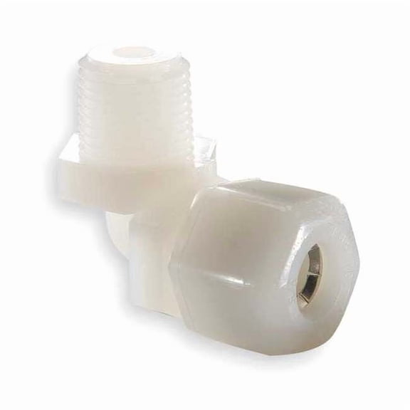 Parker Elbow, Nylon, Comp. 1/4 in, Comp. 1/4 in N4ME6