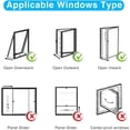 thumbnail image 3 of Portable Air Conditioner Accessories, 400Cm (157") Casement Windows Sealing Ac Window Seal, Hot Air Stop Air Exchange Guards Universal Coupler Energy Efficient And Easy To Install, 3 of 5