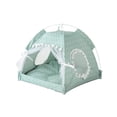 thumbnail image 2 of Pisexur Suministros para mascotas Cama semicerrada para mascotas Tienda plegable para mascotas al aire libre Tienda de campaña para mascotas de verano a prueba de mosquitperros, gatos y animales, 2 of 6