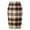 BW1, variant on vigerkar Midi Plaid Skirts for Women Fall Winter Knee Length Pencil Wool Skirt with Slit BW2, L