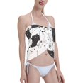thumbnail image 4 of Bingfone Doodle Cute Cat Women's Sarong Swimsuit Cover Ups Bathing Suit Coverups Chiffon Beach Wrap Skirts, 4 of 7