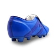 thumbnail image 4 of Manriquez Botines de fútbol piel tachones suela TPU césped natural azul, 4 of 5
