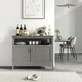 thumbnail image 2 of Buffet Cabinet with Storage, Freestanding Kitchen Cabinet with Adjustable Shelf, Storage Sideboard Console Table, 2 of 18