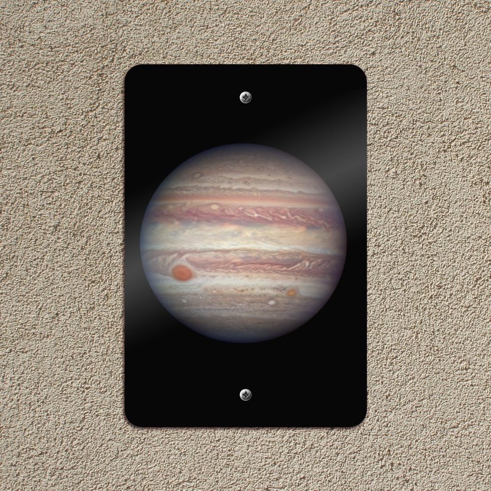 Planet Jupiter Solar System Home Business Office Sign - Metal - 18" x 12" (30.5cm x 45.7cm) - image 5 of 6