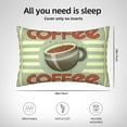 thumbnail image 6 of Bingfone Retro Cover For Coffee Print Satin Pillowcase for Hair - Standard Size with Zipper Silky & Soft Pillow Covers,20x30 inches, 6 of 8
