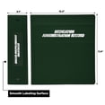 thumbnail image 3 of Carstens 3-Inch Heavy Duty 3-Ring Binder for Medication Administration Records (MAR) - Side Opening, Forest Green, 3 of 5
