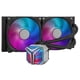 thumbnail image 3 of Sistema de enfriamiento liquido Yeyian YTD-240AL-M1 AIO 2 ventiladores 120mm 64.25CFM ARGB 500-2200 RPM silencioso 31.5 dBA Compatible con Intel y AMD, 3 of 8