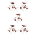 thumbnail image 3 of Qarigey 4 piezas de peinetas de flores para boda, conjunto de tocados de decoración, tocado elegante elegante para niñas, hermoso tocado de Type2 NO2, 3 of 6