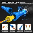 thumbnail image 5 of Wire Stripper, Wire Stripper Tool for AWG 14-12-10-8 Gauge, Automatic Wire Stripper and Wire Twister Tool for Drill, Cable Quick Stripping and 25PCS Wire Connectors Nuts, Electrician Tools, 5 of 7