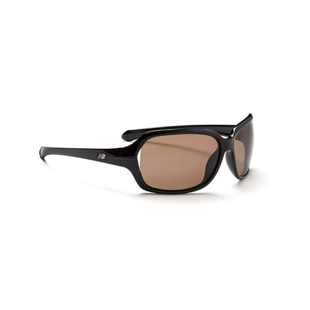 New Balance Sun NB 606-5 Sunglasses, Shiny Black with Pink Ribbon, Brown with Silver Flash Mirror