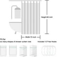 thumbnail image 4 of Extra Long 72"x84" Cute Mushroom Shower Curtain Set with Hooks, Eucalyptus Leaves Bathroom Curtain Modern Minimalist Waterproof Bath Curtain Machine Washable, 4 of 6
