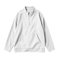 thumbnail image 4 of Women Hoodie Pullover Trendy Quarter Zip Scuba Sweatshirts | Oversize Cute Y2K Drawstring Hoodies with 2 Side Pockets Long Sleeve Lapel Hooded Tunic Sweatshirts Fall Winter Outfits, 4 of 5