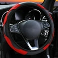 thumbnail image 1 of Microfiber Leather Steering Wheel Cover, Universal 15 Inch Diameter, Anti Slip Grip, Easy Install No Tools, Decorative & Protective Car Accessory, 1 of 8