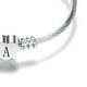 thumbnail image 4 of Pulsera de acero de titanio ANGGREK Brazalete de diseño clásico plata, 4 of 8
