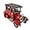 C, variant on Berfutall-11'' Iron Classic Red Truck Pick-up Model Collectible Vehicle Decoration, Metal Truck Christmas Decor ,Unique Blend of Vintage, Rustic, Farmhouse Truck Decor for Table Top Decor. (A)