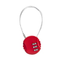 MELIVO Bike Lock,5.31" Motorcycle Lock,Cable Bicycle Lock Bike Lock For Kids,Red