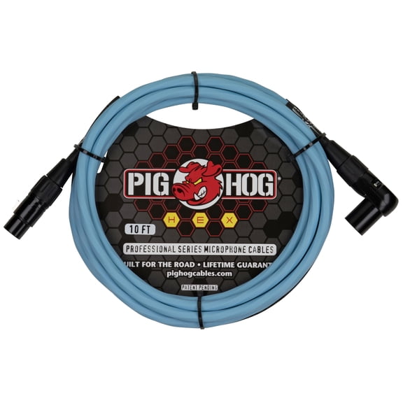 Pig Hog PHMH10DBR 10' Dual Microphone Cable Brown