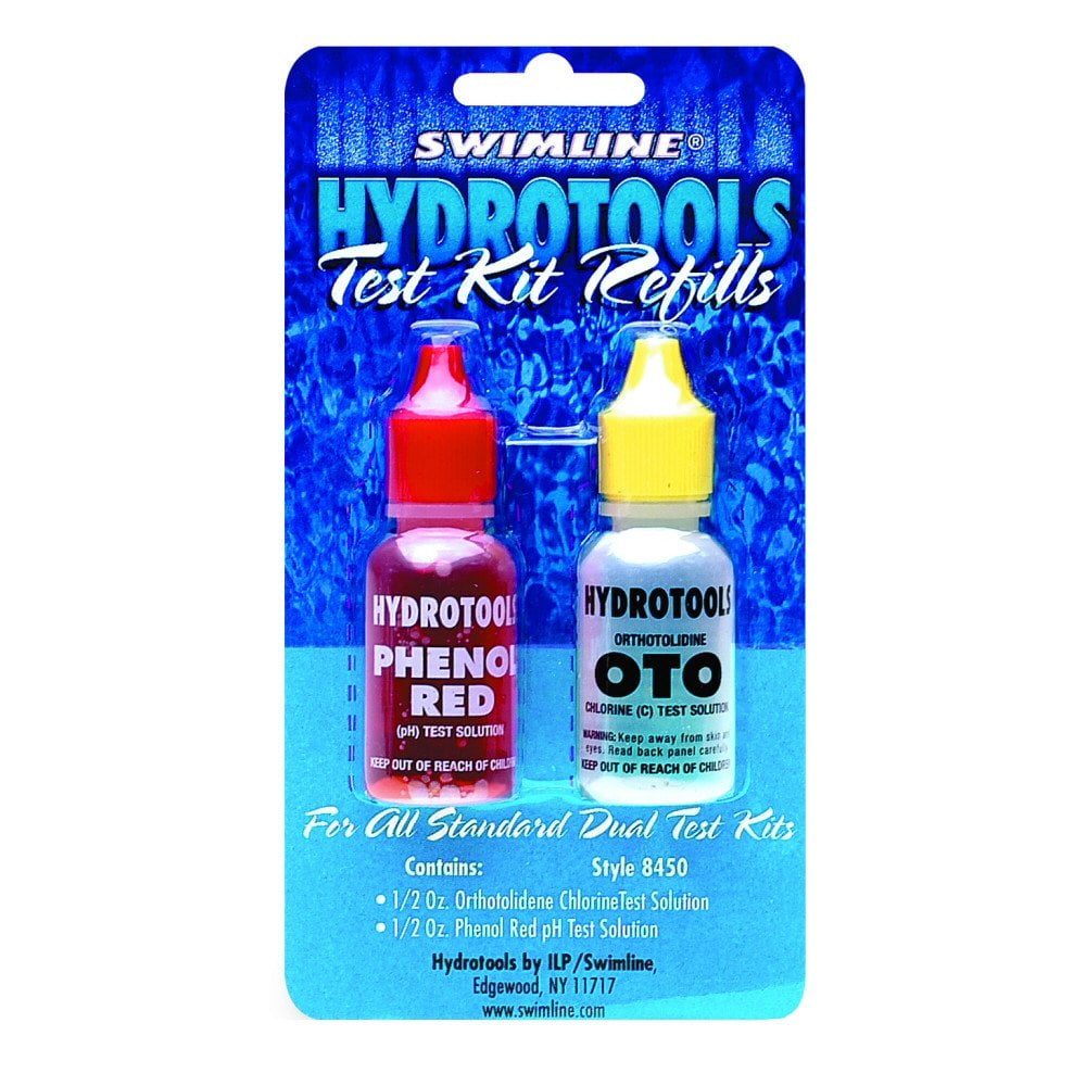 Model 8450 Replacement OTO Chlorine Test and Phenol Red Solutions in 1/