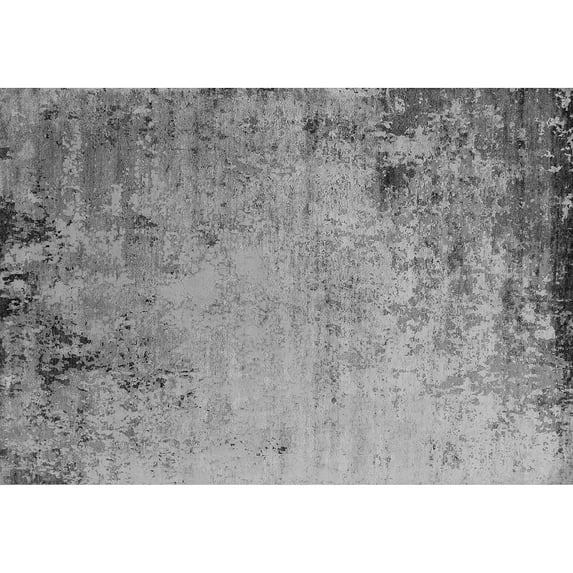 Ahgly Company Indoor Rectangle Oriental Gray Industrial Area Rugs, 6' x 9'