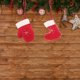 thumbnail image 5 of Colgantes de fieltro navideño, adornos para árbol de Navidad, decoraciones para festivales (estilo aleatorio), 8 Uds., 5 of 8