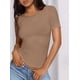 thumbnail image 4 of Remera PRETTYGARDEN Ajustada Cuello Redondo Manga Corta XXL, 4 of 5