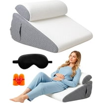 Wedge Pillow Side Sleeper Adjustable Memory Foam 30° Incline