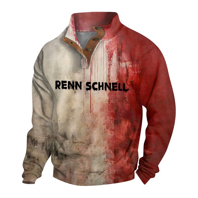 Spring And Autumn Men's Standing Collar Sweatshirt Is Outdoor Casual Sweaters TopsXL