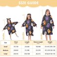 thumbnail image 4 of FORMRS Wearable Blanket Hoodie with Sleeves for Kids Cozy Flannel Sweatshirt, Orange Halloween Ghosts, 4 of 7