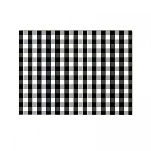 ACDANC Pet Feeding Mat with Rustic Farmhouse Plaid Pattern, Durable Waterproof Dog Food Mat, Absorbent, Non-Slip, Quick Dry, Washable Mat Featuring Checkerboard and Striped Fusion