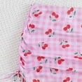 thumbnail image 6 of Hellosay Girls Two Piece Swimsuits Cherries Bikini Padded Drawstring Cover Up Swimwear Beach Bathing Suit Size 5-13 Pink, 6 of 9