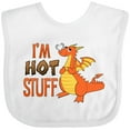 thumbnail image 3 of Inktastic I'm Hot Stuff- Cute Dragon Boys or Girls Baby Bib, 3 of 4