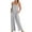 Gray, variant on Utoimkio Cotton Linen Baggy Jumpsuits for Women Summer Bib Overalls Plus Size Rompers Playsuits with Pockets