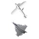 thumbnail image 1 of Simulación de aleación 1:72 Rafale de modelo Decor + de broche de, 1 of 9