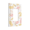thumbnail image 2 of ZICANCN Outlet Covers Wall Plate, Pink Spring Flowers Leaves Light Switch Cover Decorative, Duplex Toggle Combo 1-Gang, 2 of 9