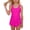 Red, variant on Girls One Piece 9-10Y Swimsuits Size Solid Color Sleeveless Adjustable Strap Tankini Dress Style Sun Kids Swimwear