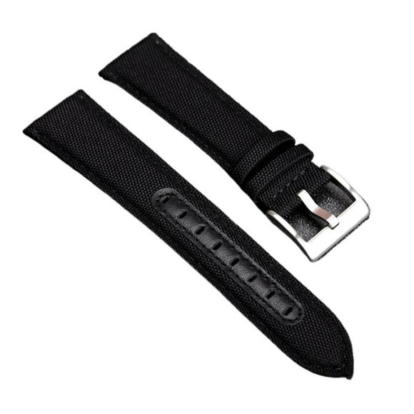 WANGQ Leather Watchband 20MM 22MM Black And Green Watch Strap Handmade Bracelet